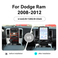 Radio para Auto Android de 14.5 Pulgadas para Dodge RAM 1500 2500 2008-2012, Reproductor Multimedia Estilo Tesla, Carplay Inalámbrico, Estéreo para Auto, Unidad Principal GPS