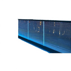 LED Glass <b>Railing</b> Handrail Stainless <b>Steel</b> Modern Design Frame-Less Tempered Glass Balcony <b>Railing</b> for Hotel Adjustable Water - Product Image 3