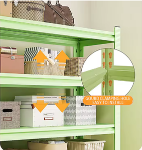 Étagère de rangement perforée multi-niveaux en acrylique pré-assemblée, robuste et réglable, pour la maison et le balcon - Product Image 2