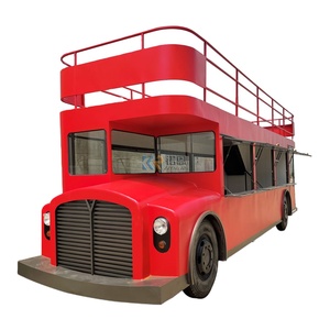 Carrito de Comida de Dos Pisos, Autobús Abierto para Venta de Comida, Helados, Hot Dogs, Camión de Comida, Bar Móvil de Cerveza de Lujo en Venta - Product Image 1