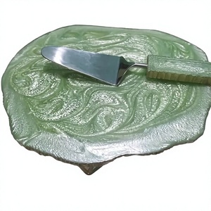 Modern Resin Epoxy Art <b>Cake</b> <b>Stand</b> with Customizable Design Durable Metal Dishwasher & Oven Safe Handmade Home Decor by ZH TRADER - Product Image 1