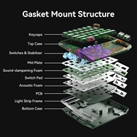 Mechanical One-Handed Gaming Keypad with RGB Backlit TMR Switches USB-C Interface 8000Hz Polling Rate & AI-Powered Software