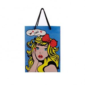Sacs en papier promotionnels personnalisés imprimés, colorés et bon marché avec poignées – Offre spéciale - Product Image 4