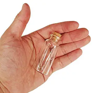 wholesale cute mini glass color tiny glass Necklace Pendant vial bottles with Corks Stoppers