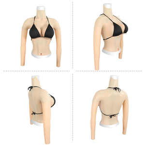 OEM/ODM giả nữ transvestite mô phỏng Silicone dài tay nửa cơ thể vú nam ăn mặc như Nữ Giả sản phẩm Nữ - Product Image 2