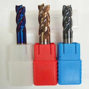 Fresa de carburo de tungsteno con recubrimiento nano negro de 4 filos para mecanizado de alta precisión - Product Image 3
