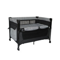 Lit de voyage pliable moderne en métal pour bébé, nouveau design du fabricant, lit d'appoint pour chambre et salon