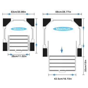 Kit di impilamento universale lavatrice lavatrice asciugatrice lavatrice Kit di impilamento lavatrice <span class=keywords><strong>con</strong></span> ripiano estraibile salvaspazio - Product Image 2