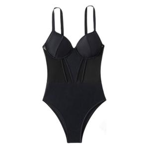 Traje de baño de una pieza elegante y sexy, minimalista, de cintura alta, transparente y que realza la figura, para mujeres con diferentes tallas de busto. - Product Image 5