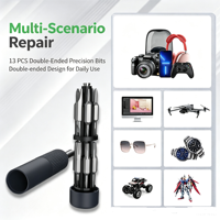 Pack Valeur Transfrontalier MT-M027 – Kit d'outils de précision 27-en-1 avec embouts en acier au chrome-vanadium – Mini-outils multifonctionnels pour réparation