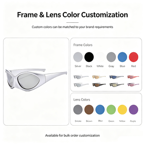 Gafas de Sol Steampunk Nuevas al por Mayor para Mujer, Gafas de Sol UV para Exteriores, Gafas de Sol Explosivas para Hombre, Gafas de Sol Personalizadas con Logotipo - Product Image 4