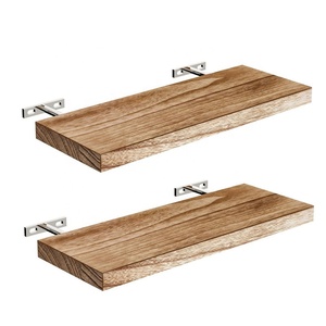 Gran oferta de estantes flotantes de madera en Stock Paulownia estantes montados en la pared para sala de estar y dormitorio estantes de almacenamiento suspendidos - Product Image 1