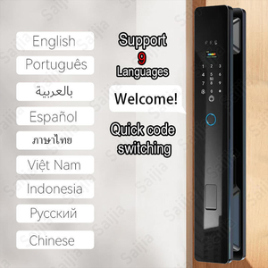 Khóa cửa thông minh Tuya Palm <span class=keywords><strong>2026</strong></span>, tích hợp thẻ RFID, camera Wifi, gọi video, bảo mật, khóa cửa điện, khóa vân tay cửa chính - Product Image 2