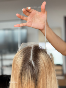 Vente en gros : Nouveau design de luxe de topper en dentelle pour coloration capillaire en salon avec racines foncées, pour femmes blanches - Product Image 4