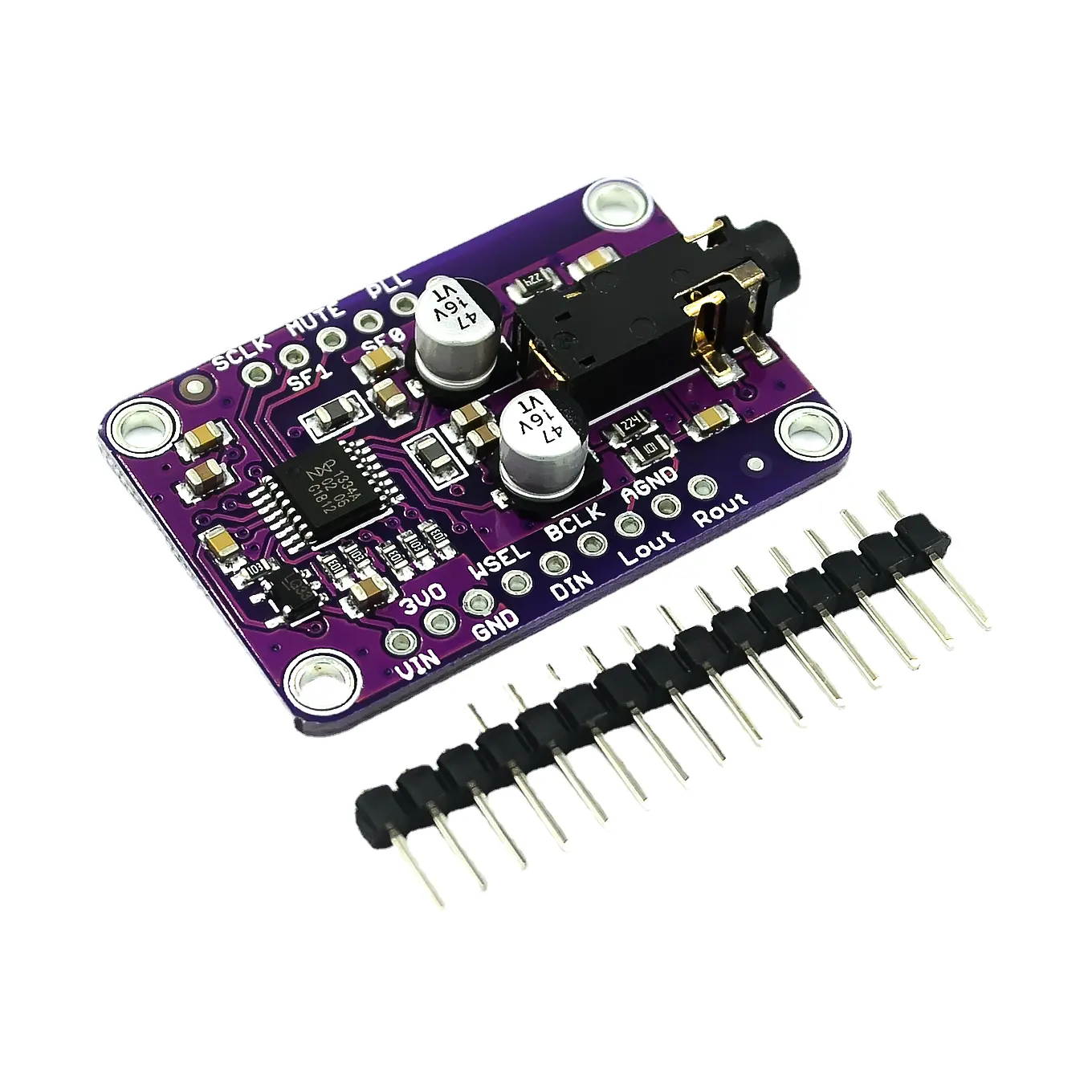 Uda1334a Dac Module I 2S Dac Audio Stereo Decoder Module Board Voor Arduino 3.3V - 5V