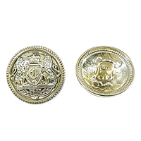 Boutons en métal personnalisés CF en gros, accessoires vestimentaires en alliage de zinc, fabrication directe d'usine, faible MOQ, source directe