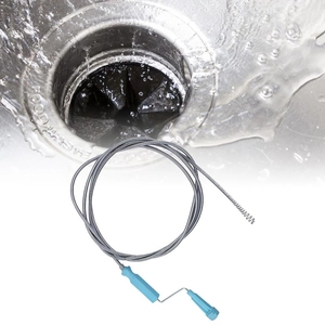 2.6M <span class=keywords><strong>noir</strong></span> bleu à manivelle ressort égout outil de dragage évier cheveux <span class=keywords><strong>nettoyant</strong></span> Anti colmatage nettoyage - Product Image 6