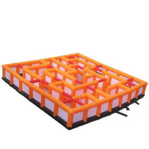 10x10 м оранжевый надувной лабиринт Арена тег спортивная игра Бесплатная доставка в комплекте