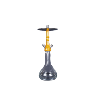 Meilleure vente Bouteille d'eau portable en verre Shisha Hookah de haute qualité OEM ODM Logo personnalisé Style moderne Miroir Technique coloré