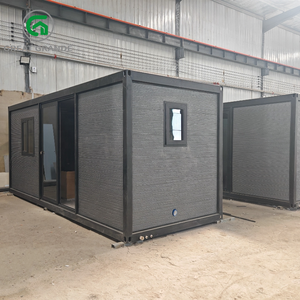 Casas de cabina al aire libre Moderno portátil Listo Pre para vivir Bungalow Casa extensible de lujo sobre ruedas - Product Image 2