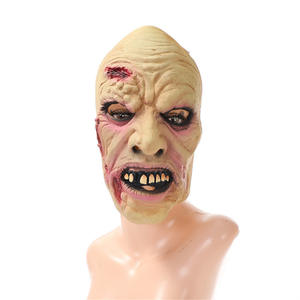 Maschera Divertente Ecologica in Lattice NPC per Halloween, <span class=keywords><strong>Horror</strong></span>, <span class=keywords><strong>Zombie</strong></span> Biochimico, Ferita, Maschera Integrale per Feste in Casa Stregata, 6 Colori - Product Image 1