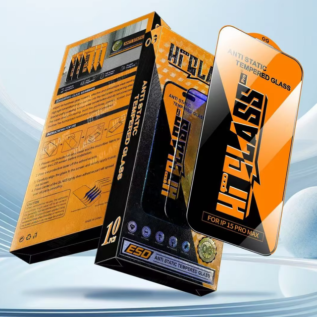 OG ESD HD Full Glue Anti-static HI Tempered Glass Mobile Screen Protector for iphone 13 14 15 16 Pro Max 17 Screen Guard Film