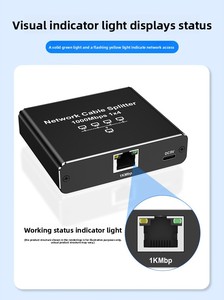 Divisor <span class=keywords><strong>de</strong></span> Red Ethernet Gigabit <span class=keywords><strong>de</strong></span> 1000 Mbps al por Mayor, Adaptador Divisor <span class=keywords><strong>de</strong></span> Red LAN RJ45 <span class=keywords><strong>de</strong></span> 1 a <span class=keywords><strong>4</strong></span> - Product Image 3