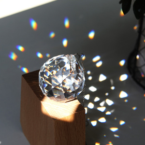 Bascule arc-en-ciel en <span class=keywords><strong>boule</strong></span> de cristal K9, 30 pièces, 40mm, prisme à facettes, fabrication de lustre suspendu, décoration de fenêtres - Product Image 5