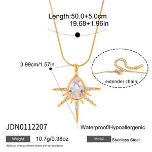 Collar de Perlas de Agua Dulce con Baño de Oro de 18K y Diseño de Sol y Luna, Estilo Europeo y Americano, con Logotipo Personalizado al por Mayor - Product Image 5