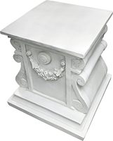 Socle de statue de jardin de style européen, ornement créatif en résine pour la décoration de la cour