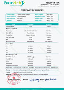 Порошок грибов Healthife NOP & EU Lentinus Edodes, органический порошок грибов шиитаке - Product Image 2