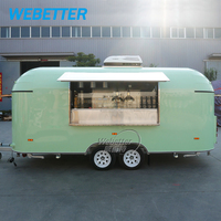 WEBETTER COC Street Imbisswagen Foodtruck Cuisine Mobile Remorque de Restauration Camion de Restauration Rapide Burger Camion de Restauration Mobile Bar à Café Remorque Alimentaire