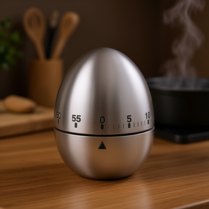 Temporizador Metaltex con Forma de Huevo, 60 Minutos, Temporizador de Cocina con Cuenta Regresiva - Product Image 3