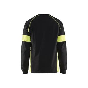 BLAKLADER - 3520103099335XL T-shirt à manches longues Noir/Jaune-EAN 7330509916513 T-SHIRTS DE TRAVAIL ET POLO - Product Image 2