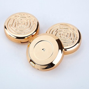 <span class=keywords><strong>Estuche</strong></span> Vacío <span class=keywords><strong>para</strong></span> Sombra de Ojos Dorado, Compacto Individual <span class=keywords><strong>para</strong></span> Colorete Cosmético, Contenedor de Maquillaje en Polvo, Diámetro 40mm, <span class=keywords><strong>Estuche</strong></span> <span class=keywords><strong>para</strong></span> Lápiz Labial - Product Image 1