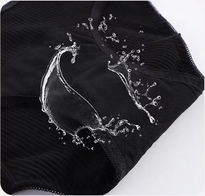 Braguitas Menstruales Impermeables de Algodón Acanalado de 4 Capas para Mujer, a Prueba de Fugas, para Flujo Abundante, Ropa Interior para Incontinencia - Product Image 3