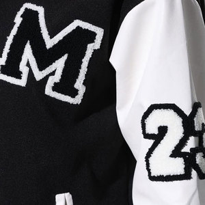 Chaqueta Varsity de Manga Larga con Estampado Transpirable, Estilo Nuevo, para Mujer, Corte Ajustado, con Parches Bordados, Diseño Personalizado, Ropa Urbana para Exteriores - Product Image 6
