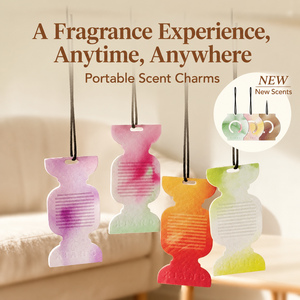 Tea Fragrance Charm | Long-Lasting Hanging <b>Air</b> <b>Freshener</b> Scent Card <b>for</b> Car, Closet, Luggage & <b>Home</b> - Product Image 1