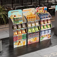 Étagères de présentation commerciales en métal pour supermarchés, magasins de proximité, pour les collations, les boissons, les aliments, les médicaments, les pharmacies, les jouets, les comptoirs de caisse