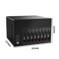 BKHD, nuevo servidor Q670 NAS, 8 bahías, Intel, 2,5G, 4 puertos, LAN, 4 unidades, LAN, G, enrutamiento suave, CDN, red informática, soporte de almacenamiento, Raid Vpro