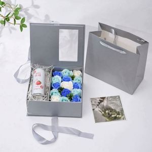 2024 4-in-1 Handmade Luxury Personalized Preserved Flower Bottle <b>Card</b> <b>Box</b> Gift Set for Teachers and Mother's Day Gifts - Product Image 3
