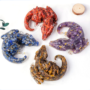 Cristal fait à la main gravier <span class=keywords><strong>Dragon</strong></span> cristal naturel pierre de guérison sculpté résine <span class=keywords><strong>Dragon</strong></span> artisanat ornement sculpté résine <span class=keywords><strong>Dragon</strong></span> artisanat - Product Image 3