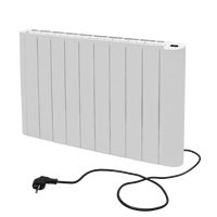 Radiación de calor y calentador térmico sin aceite Opciones de programación diaria y semanal Calentador de panel de habitación de aluminio eléctrico de inercia