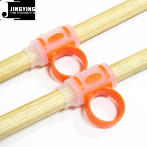 Accessoire de batterie Jingying 2024, baguette de batterie en caoutchouc souple + ABS, aide au batteur, contrôle du tour de doigt (2 pièces) - Product Image 5