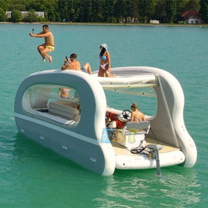 Factory Price Big Game Hover Craft Party <b>House</b> Solar <b>Inflatable</b> Fishing Boat <b>Inflatable</b> Boat - Product Image 1
