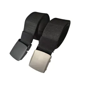 Heavy Duty Hiking Belt Durable Outdoor Nylon Unisex Mental Bucket Tactical Belts Nylon Waist Training Tactical Strap Belt