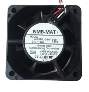 Plastik kare şekli KGK invertörü güç kaynağı 24100505w-b60 24v 0.7A dc fırçasız fan 12v 60mm PC havalandırma fanı