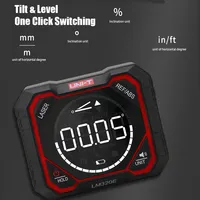 UNI-T LM320D LM320E LM320F Inclinometer Laser Digital Pengukur Sudut Akurasi 0.2 Pengukuran Sudut Absolut dan Relatif Magnetik OEM