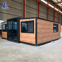 Maison conteneur à structure en acier à double aile extensible, respirante, installation rapide, mobile et personnalisable