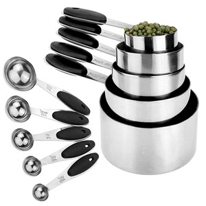 Tazas <span class=keywords><strong>de</strong></span> medición y cucharas <span class=keywords><strong>de</strong></span> medición <span class=keywords><strong>de</strong></span> acero inoxidable, juego <span class=keywords><strong>de</strong></span> 10 piezas, servicio OEM - Product Image 5